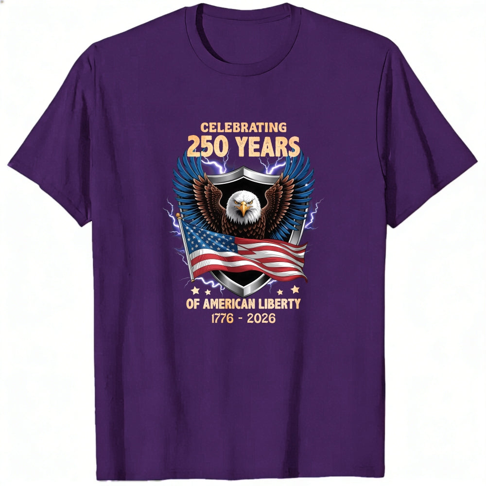 Patriotic Eagle American Flag Classic T-Shirt Celebrating 250 Years Of American Liberty 1776 2026