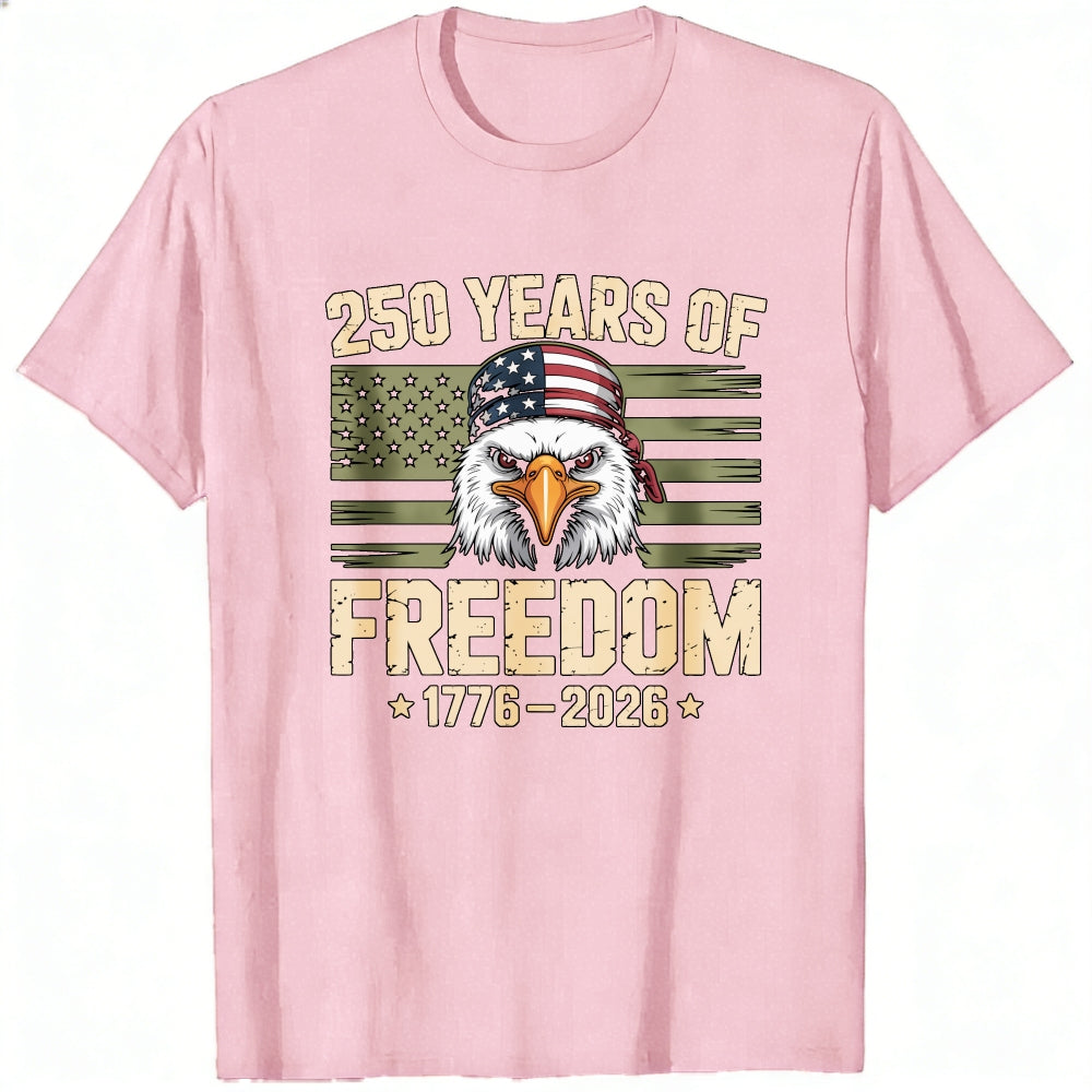 Patriotic Eagle American Flag Classic T-Shirt 250 Years Of Freedom 1776 2026
