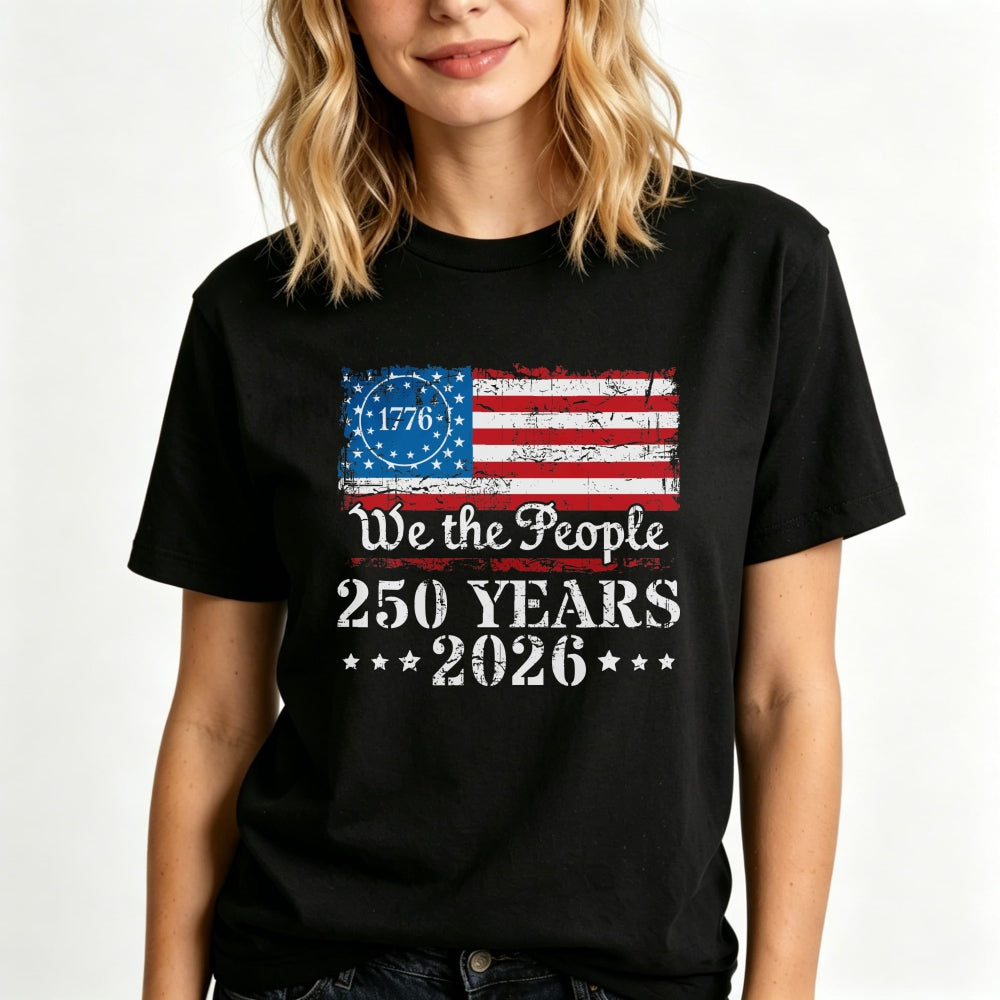 American Flag Patriotic Design Classic T-Shirt We The People 250 Years 2026