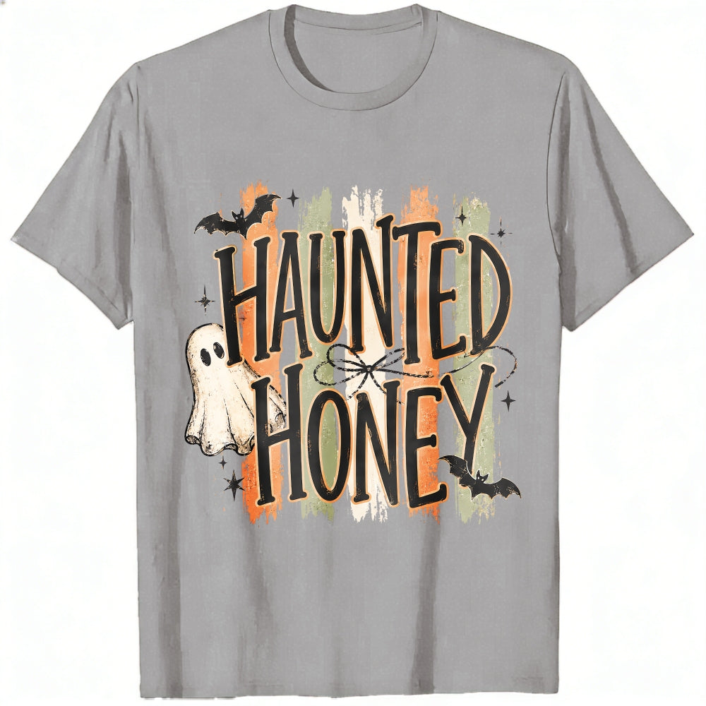 Halloween Haunted Honey Ghost Bat Classic T-Shirt