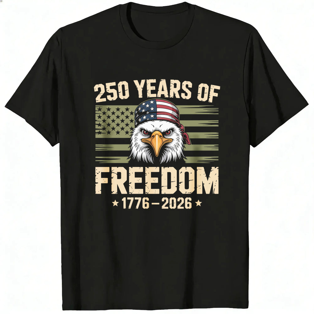 Patriotic Eagle American Flag Classic T-Shirt 250 Years Of Freedom 1776 2026