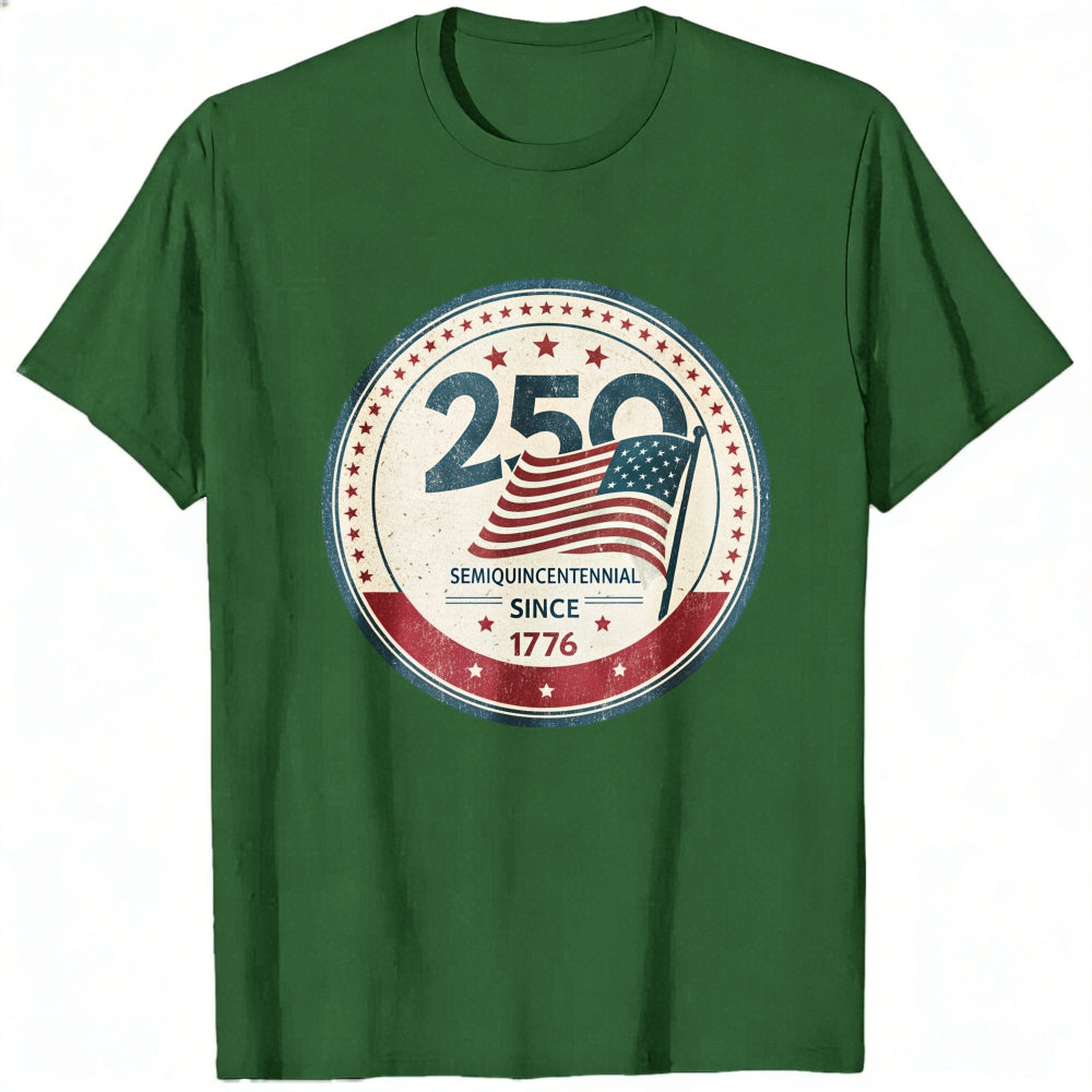 Patriotic American Flag Design Classic T-Shirt 250th SemiQuincentennial Since 1776
