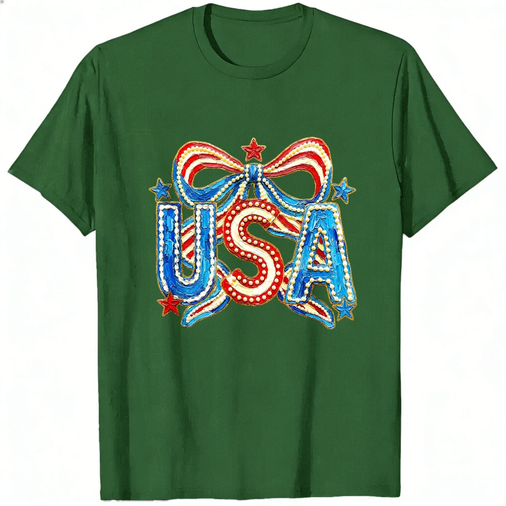 Patriotic Usa Flag Design Classic T-Shirt
