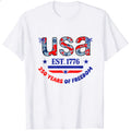 Patriotic Usa Flag Design Classic T-Shirt 250 Years Of Freedom Celebration