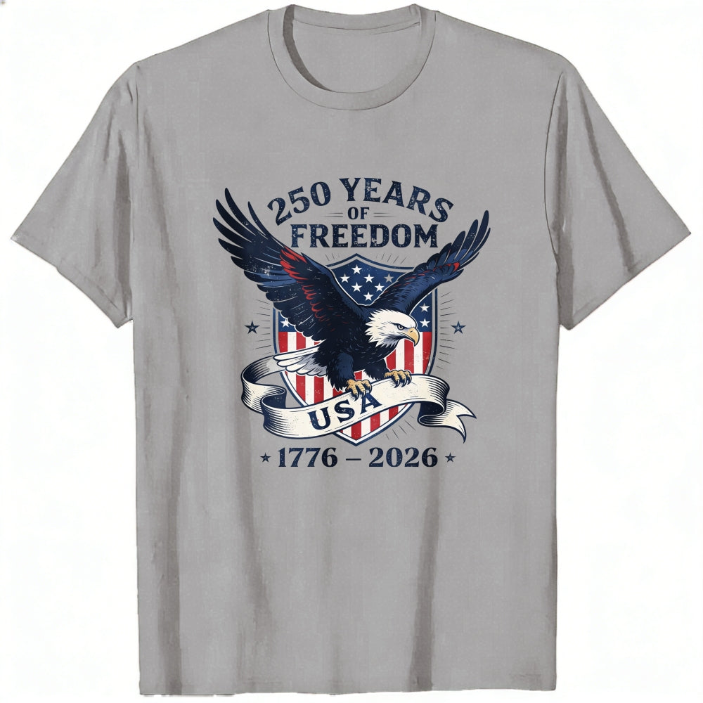 Patriotic Eagle Design Classic T-Shirt 250 Years Of Freedom Usa 1776 2026