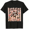 Cute Raccoon Leaves Fall I Dont Classic T-Shirt