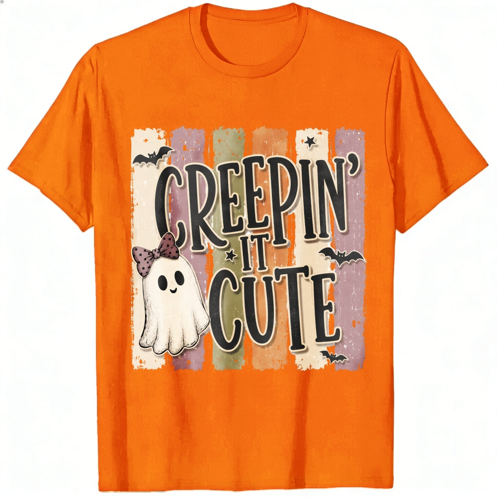 Cute Ghost Creepin It Cute Halloween Classic T-Shirt