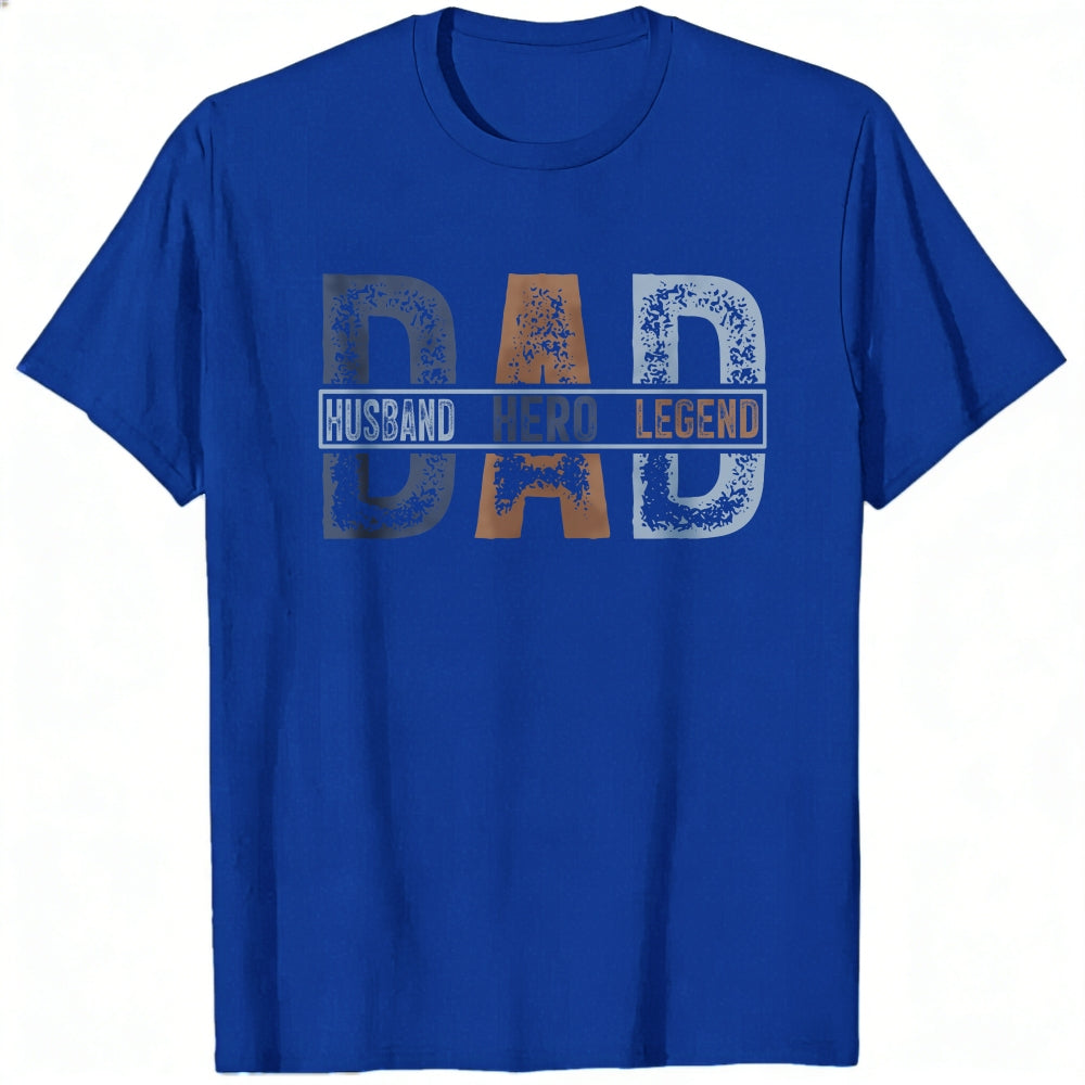 Graphic Print Classic T-Shirt Dad Husband Hero Legend