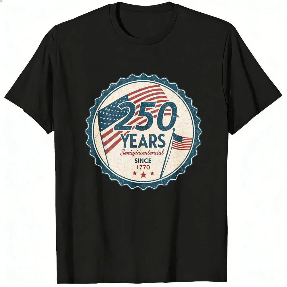 Patriotic American Flag Design Classic T-Shirt 250 Years Since 1770