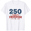 Patriotic American Independence Day 250 Years Of Freedom Classic T-Shirt