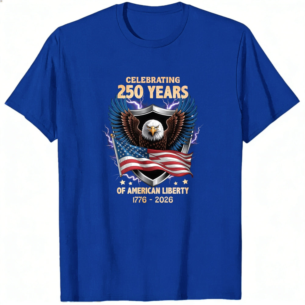 Patriotic Eagle American Flag Classic T-Shirt Celebrating 250 Years Of American Liberty 1776 2026