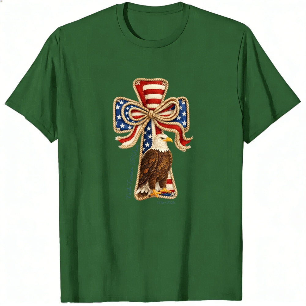 Patriotic Eagle Cross Design Classic T-Shirt