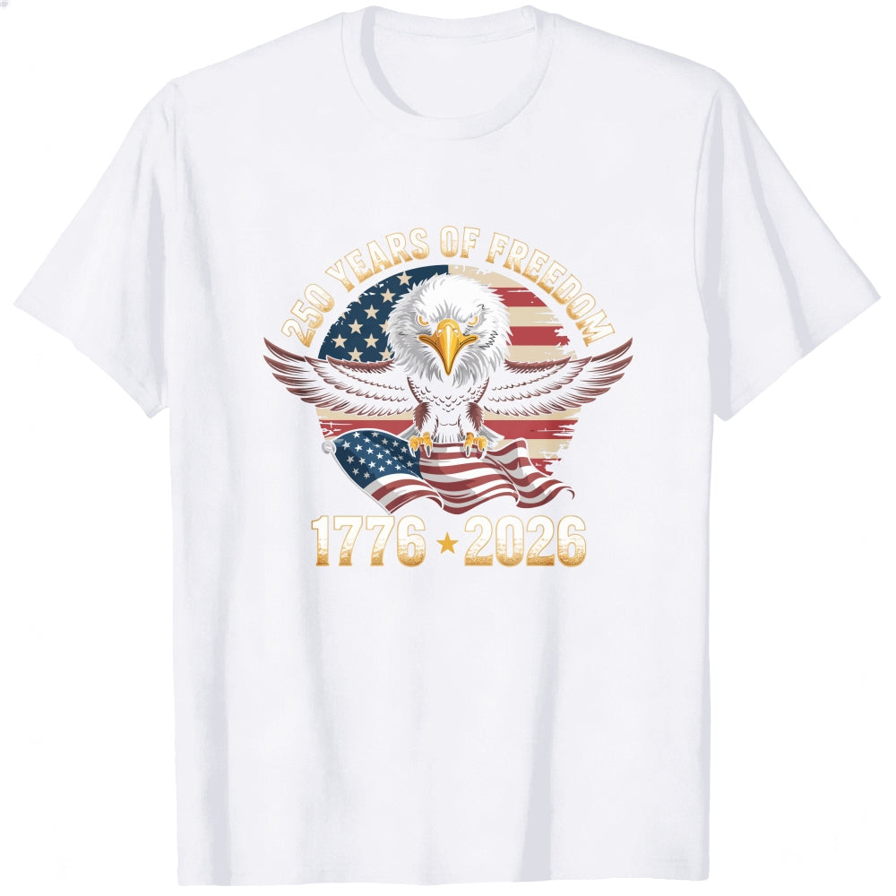 Patriotic Eagle American Flag 250 Years Of Freedom 1776 2026 Classic T-Shirt