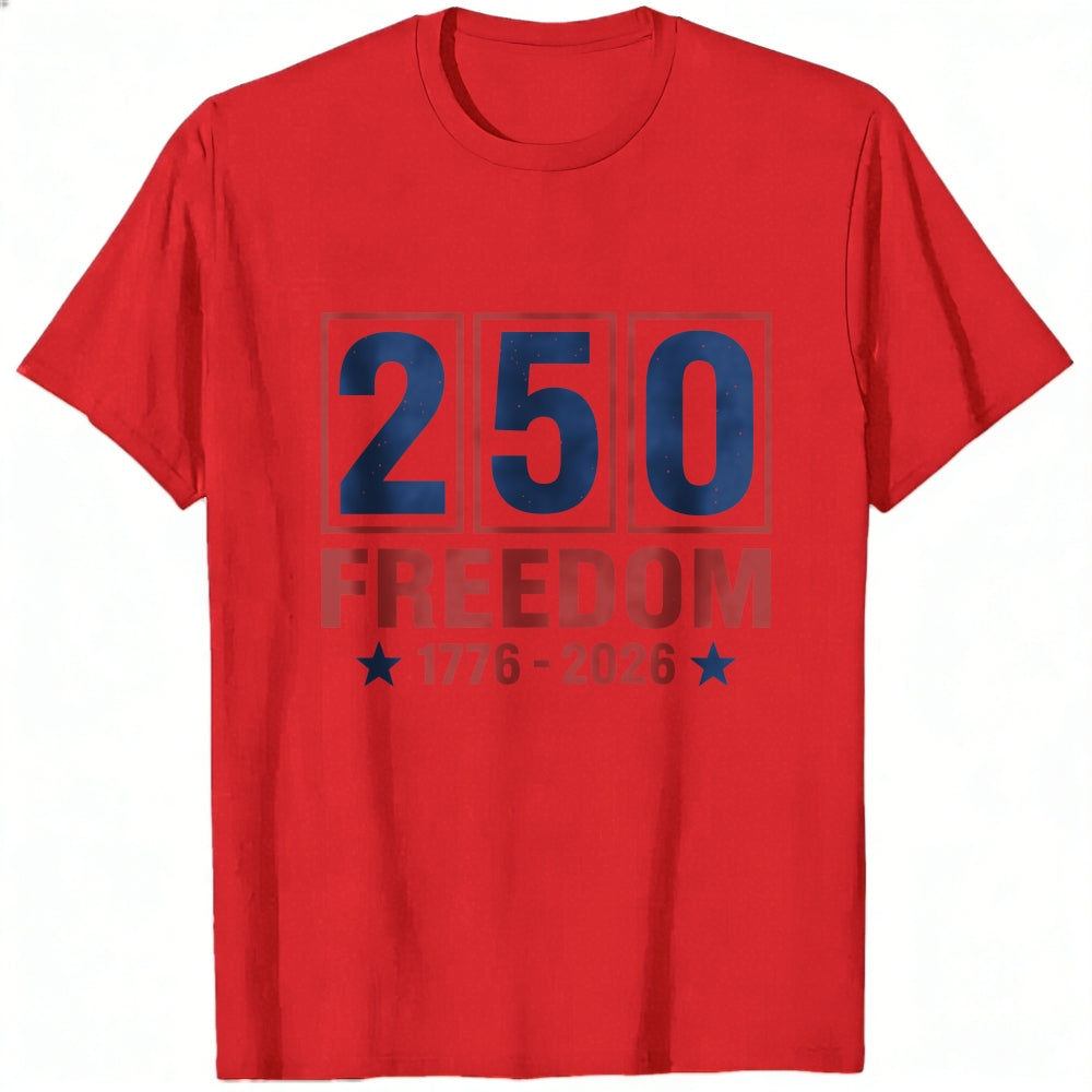 Patriotic American Independence Day 250 Freedom 1776 2026 Classic T-Shirt