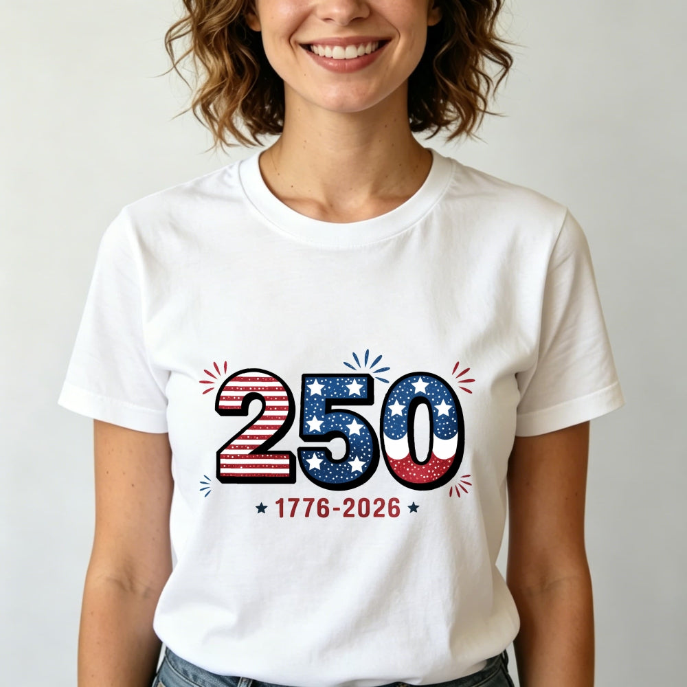 Patriotic American Flag 250th Anniversary Classic T-Shirt