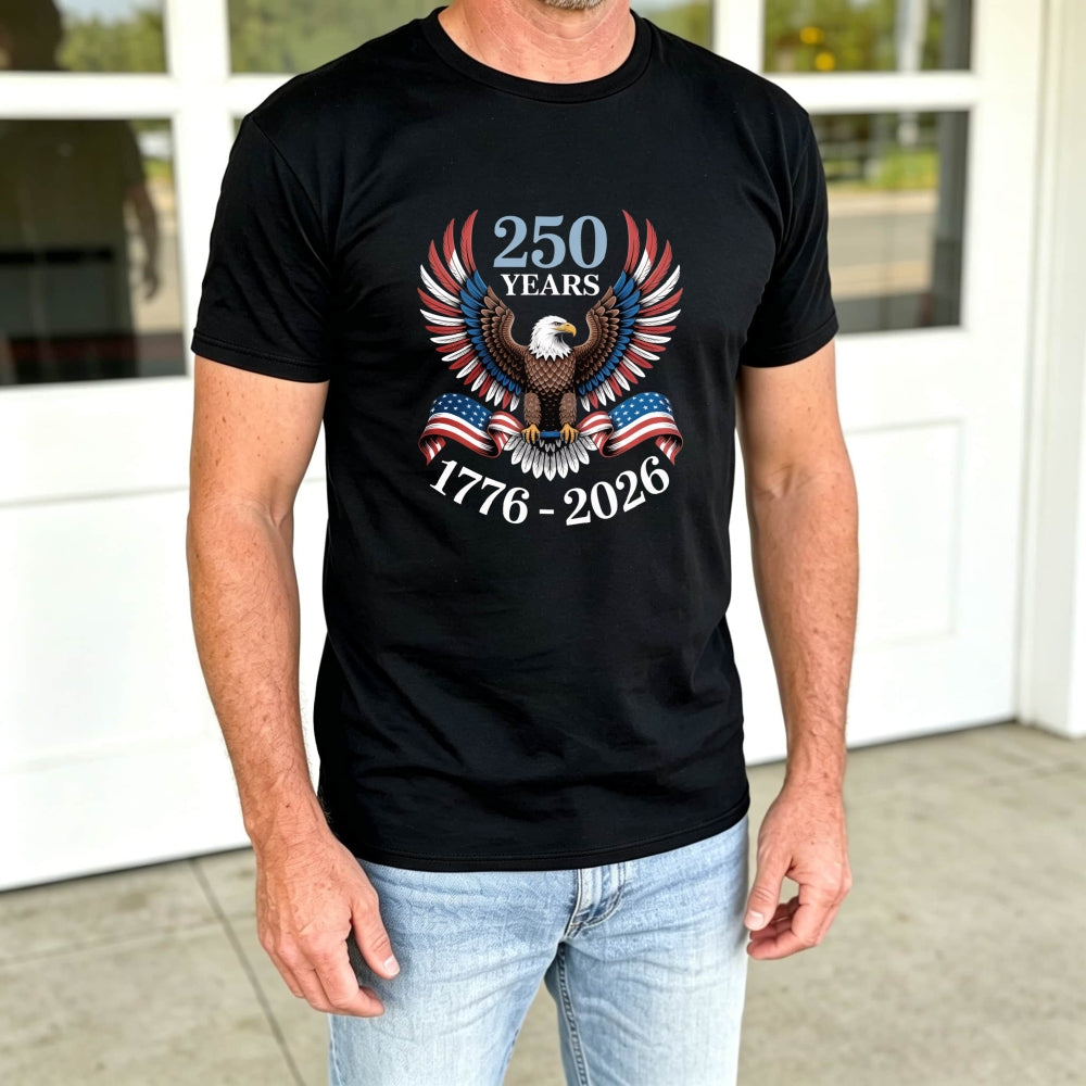 American Eagle Patriotic Design Classic T-Shirt 250 Years 1776 2026