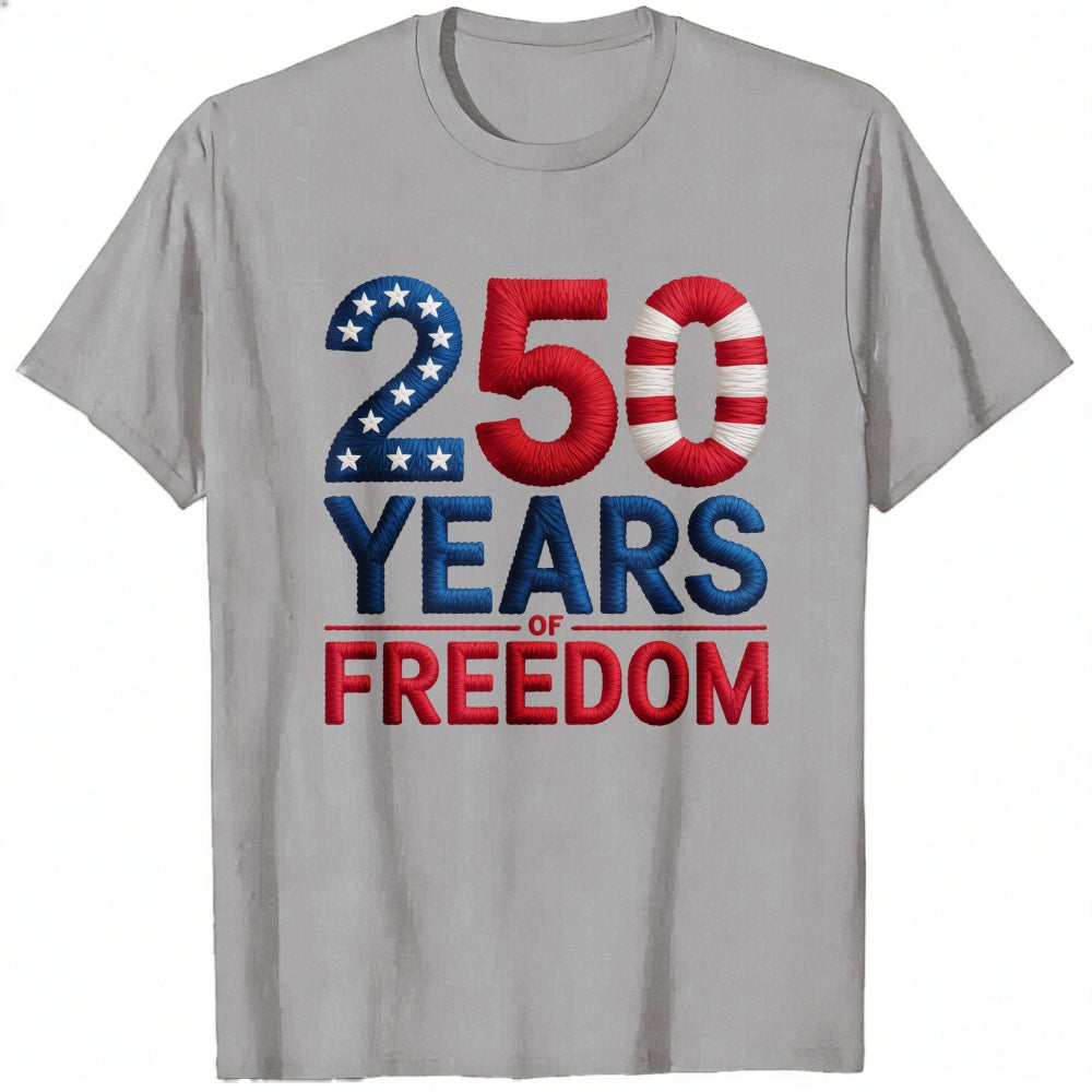 Patriotic American Flag Design Classic T-Shirt 250 Years Of Freedom