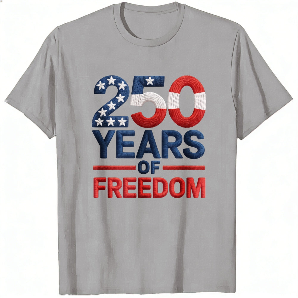 Patriotic American Flag Design Classic T-Shirt 250 Years Of Freedom