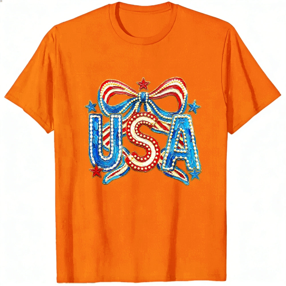 Patriotic Usa Flag Design Classic T-Shirt