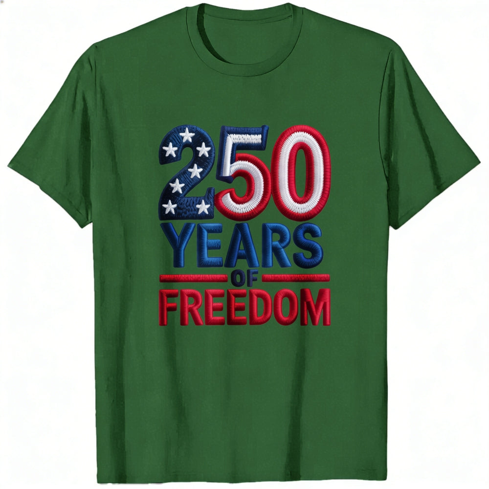 Patriotic American Flag Design Classic T-Shirt 250 Years Of Freedom