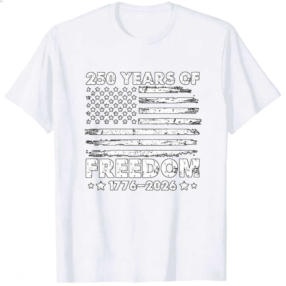 American Flag Design Classic T-Shirt 250 Years Of Freedom 1776 2026
