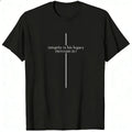 Black Minimalist Design Classic T-Shirt Integrity Is His Legacy Proverbs 207