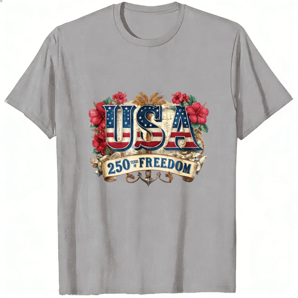 Patriotic American Flag Design Classic T-Shirt USA 250 Years Freedom