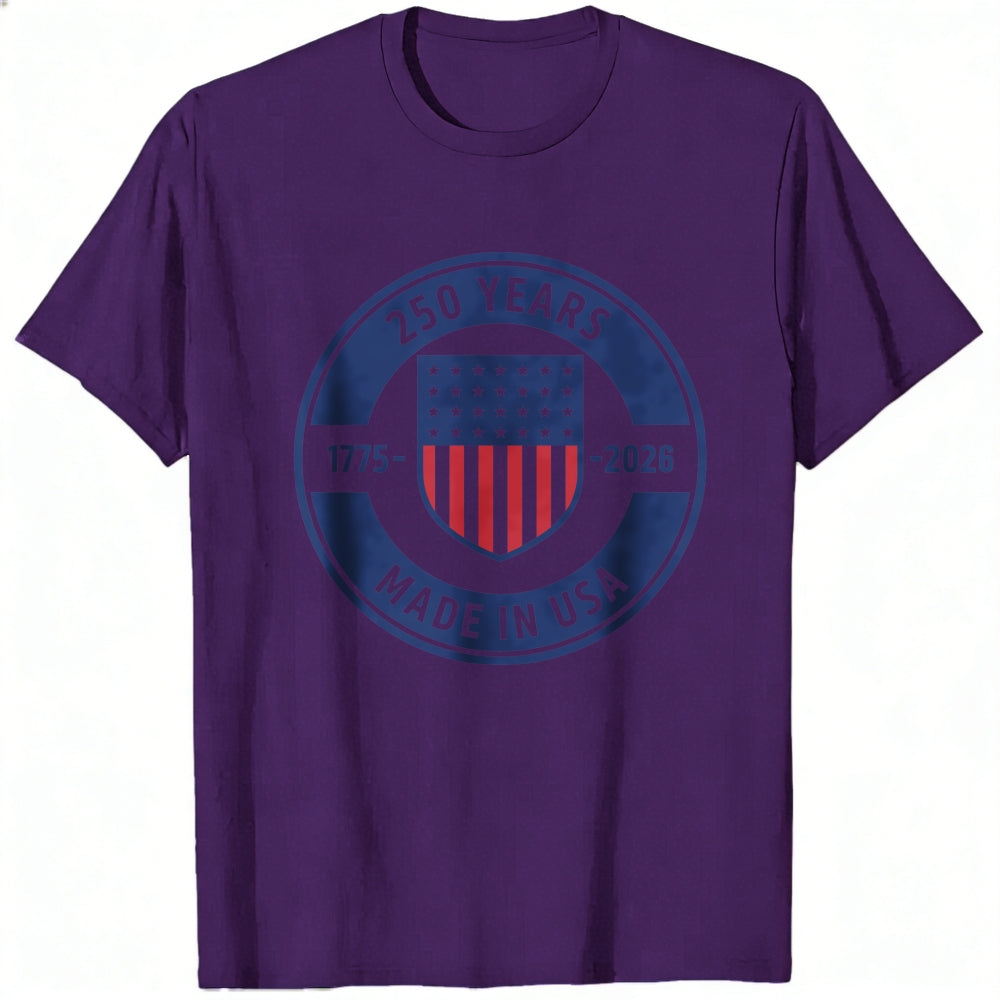 Patriotic American Flag Design Classic T-Shirt 250 Years 1775 2026 Made In Usa