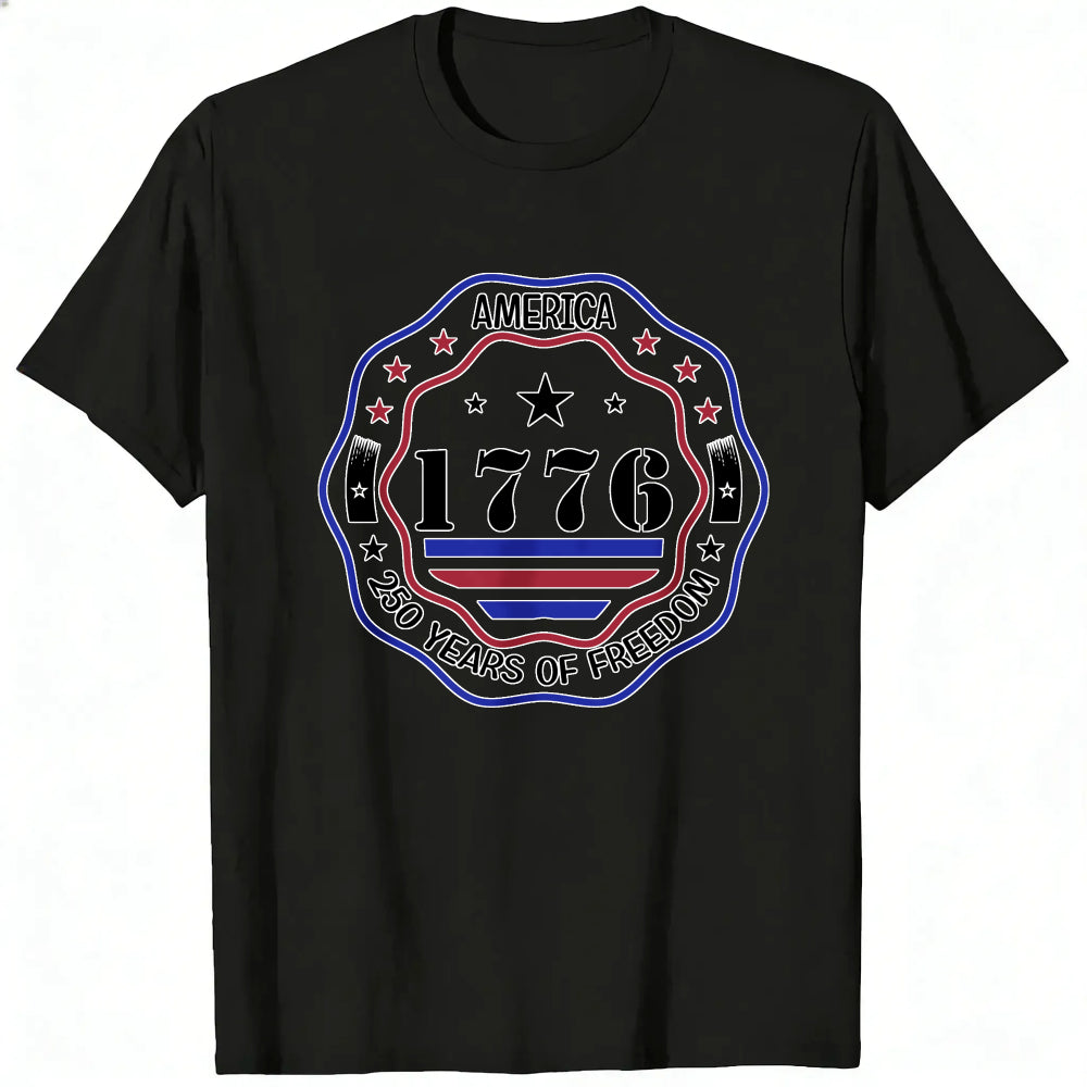 Patriotic American Flag Design Classic T-Shirt 1776 Independence Day Celebration