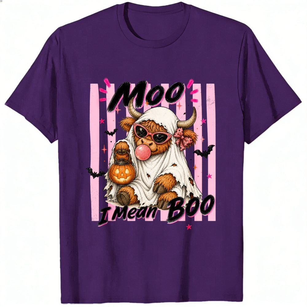 Funny Halloween Cow Ghost Moo I Mean Boo Classic T-Shirt