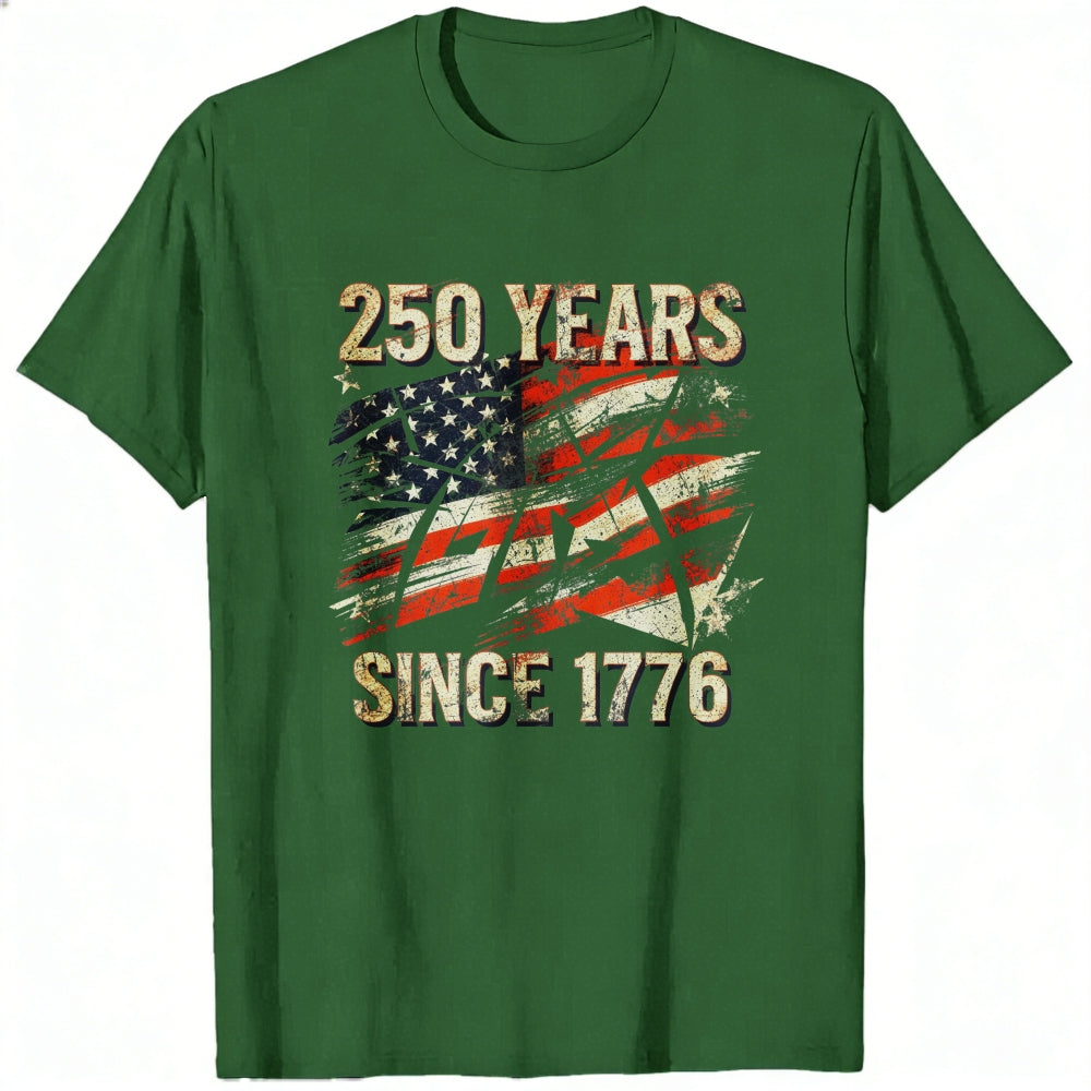 Patriotic American Flag Design Classic T-Shirt 250 Years Since 1776