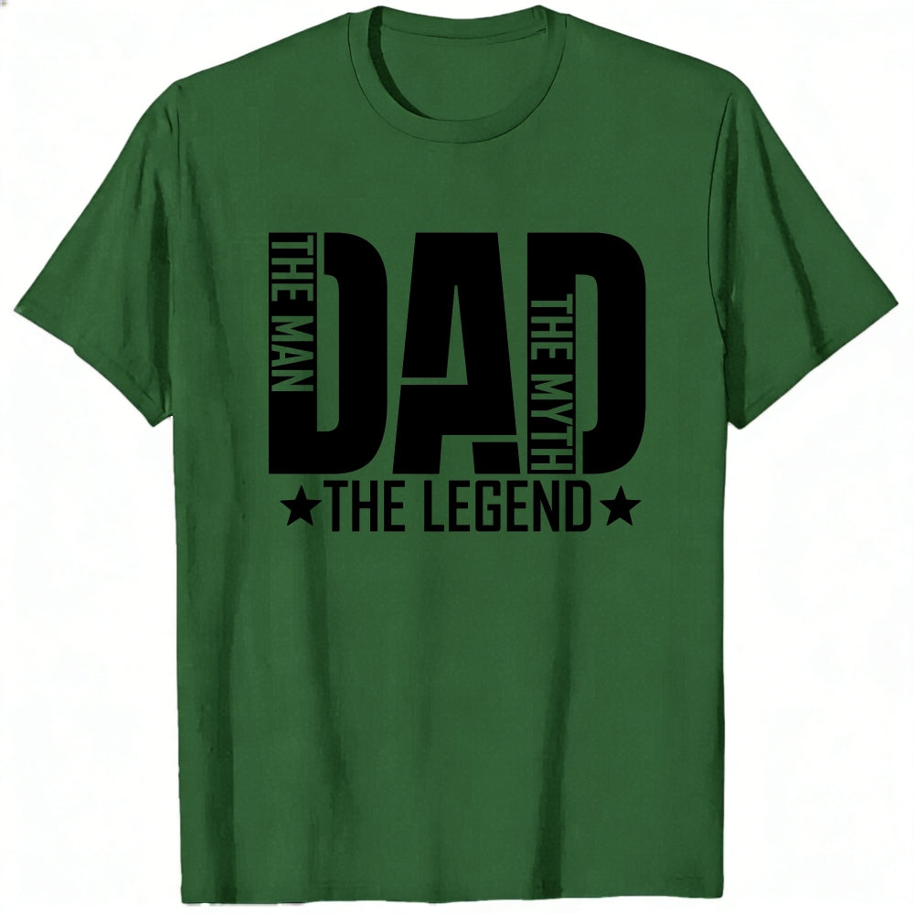 Casual Style Classic T-Shirt Dad The Man The Myth The Legend