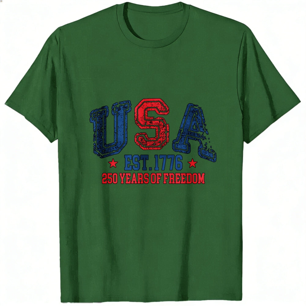 Patriotic Usa Flag Design Classic T-Shirt 250 Years Of Freedom