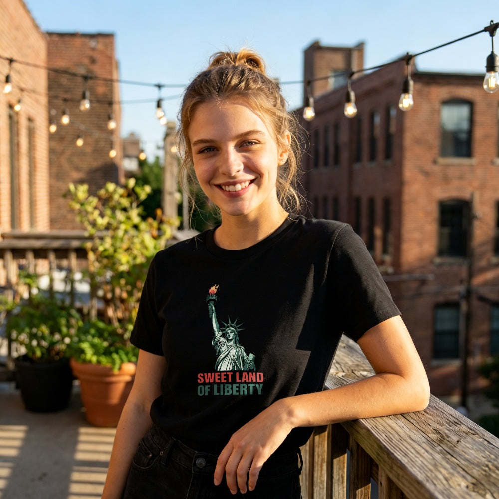 American Iconic Design Classic T-Shirt Sweet Land Of Liberty