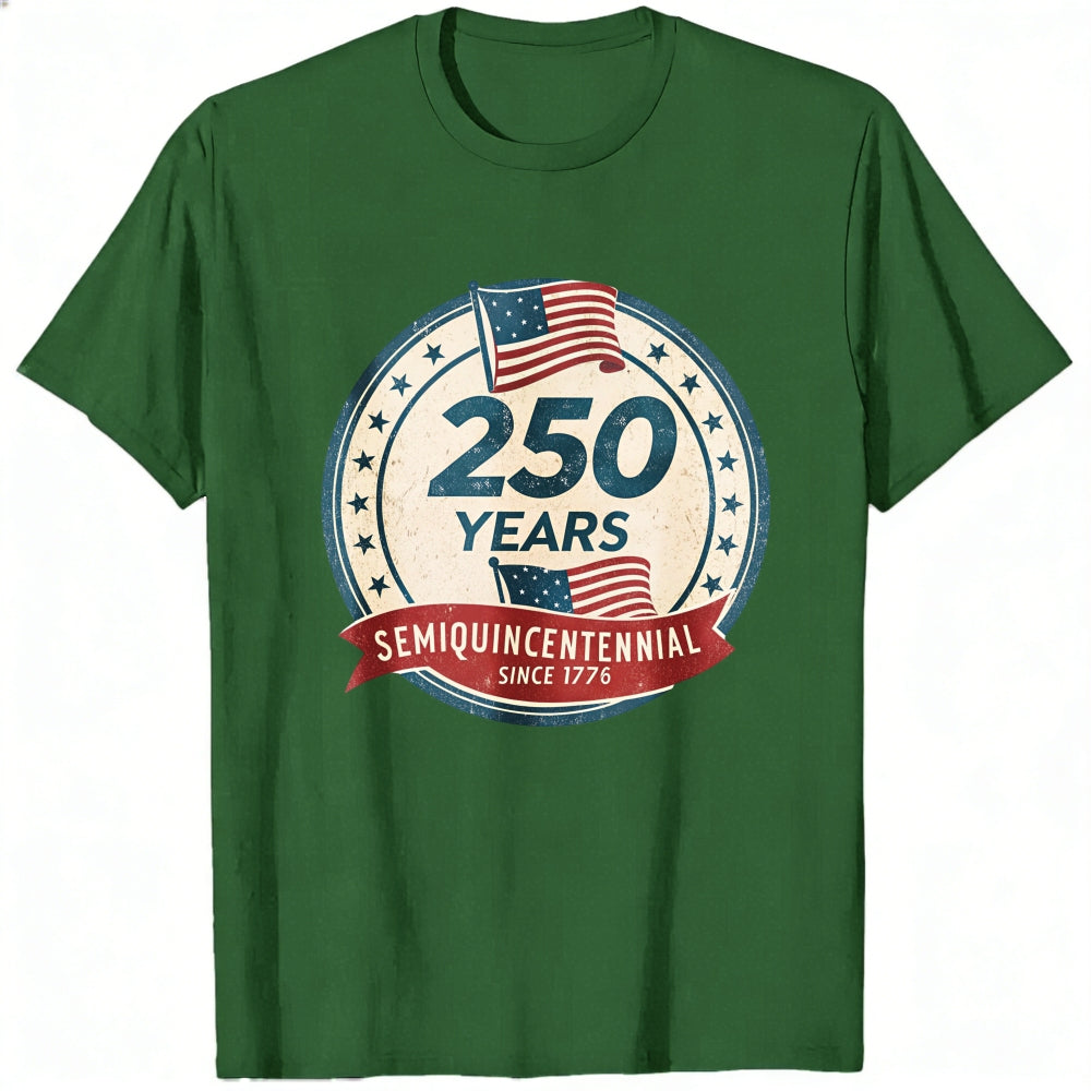 Patriotic American Flag Design Classic T-Shirt 250 Years Semiquincentennial Since 1776