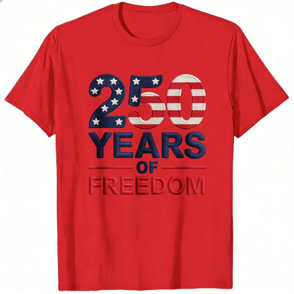 Patriotic American Flag Design Classic T-Shirt 250 Years Of Freedom