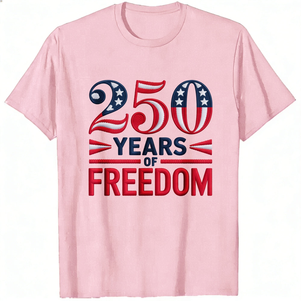 Patriotic American Flag Design Classic T-Shirt 250 Years Of Freedom