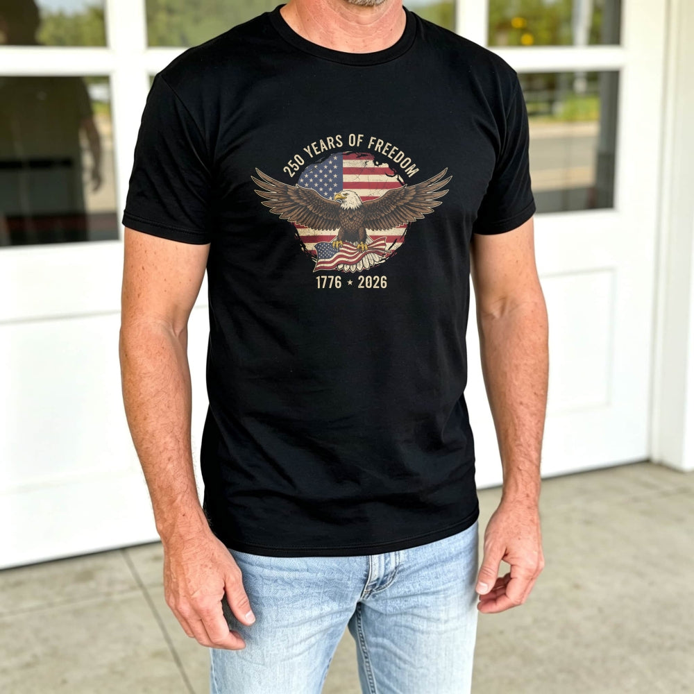 American Eagle Flag 250 Years Of Freedom Classic T-Shirt