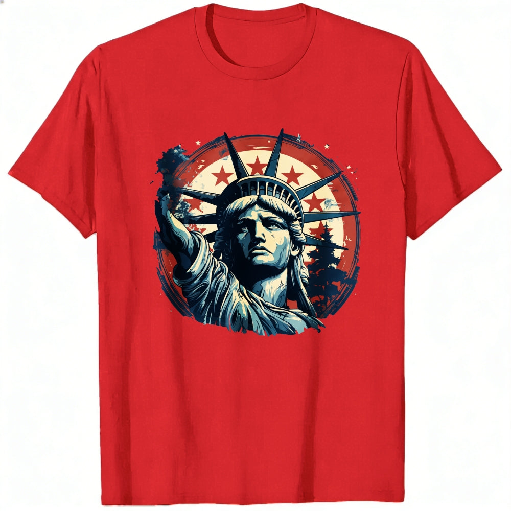 American Flag Statue Of Liberty Classic T-Shirt