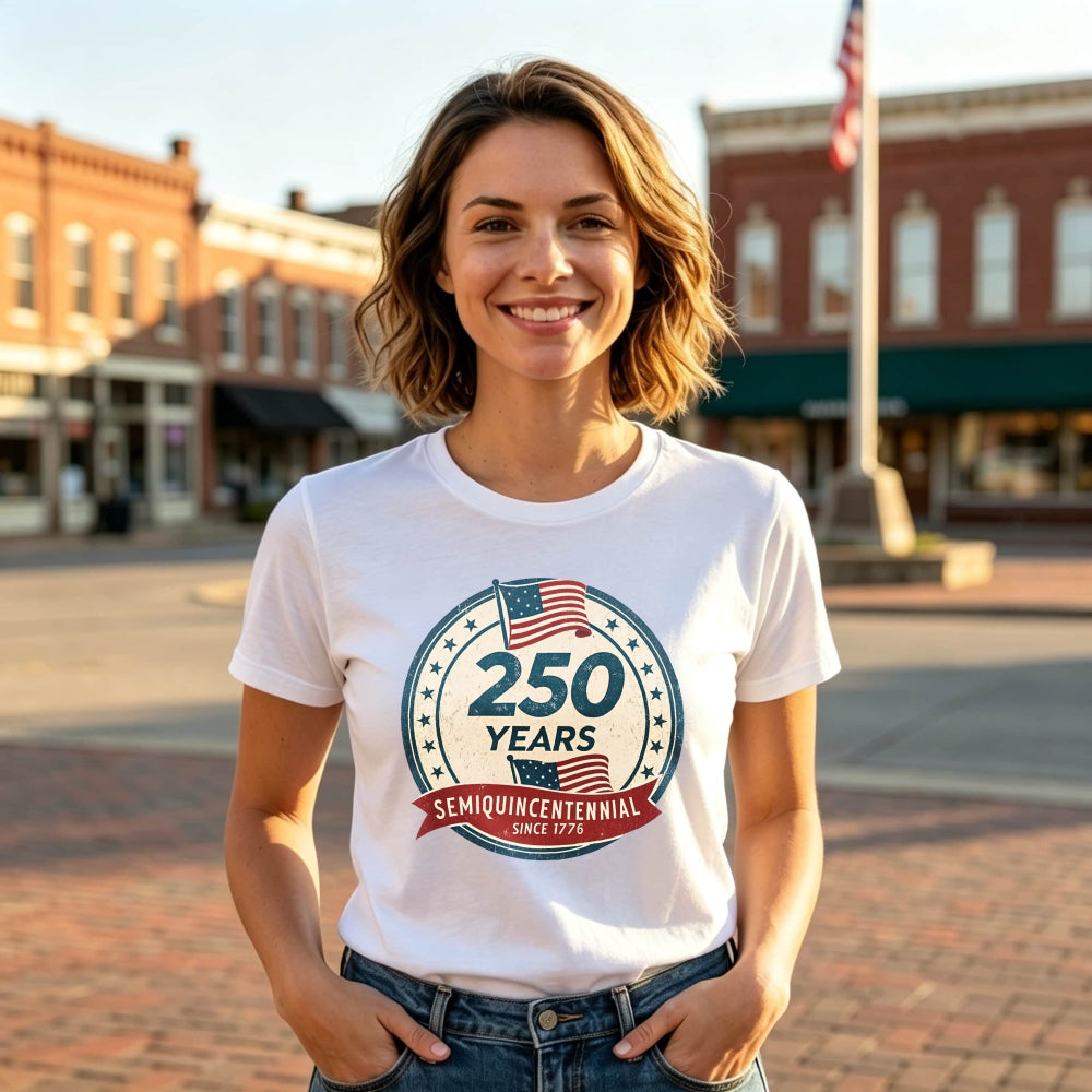 Patriotic American Flag Design Classic T-Shirt 250 Years Semiquincentennial Since 1776