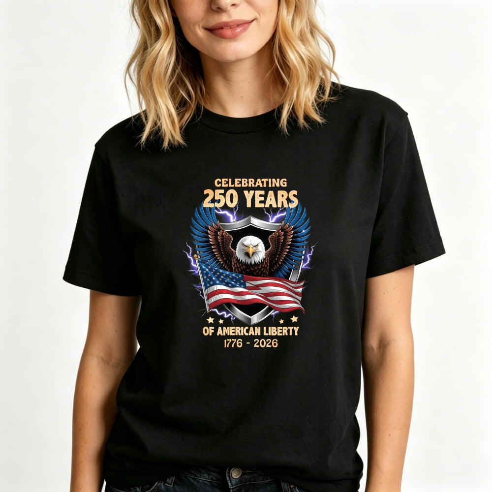 Patriotic Eagle American Flag Classic T-Shirt Celebrating 250 Years Of American Liberty 1776 2026