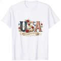 Patriotic Floral Usa 250 Years Of Freedom Classic T-Shirt