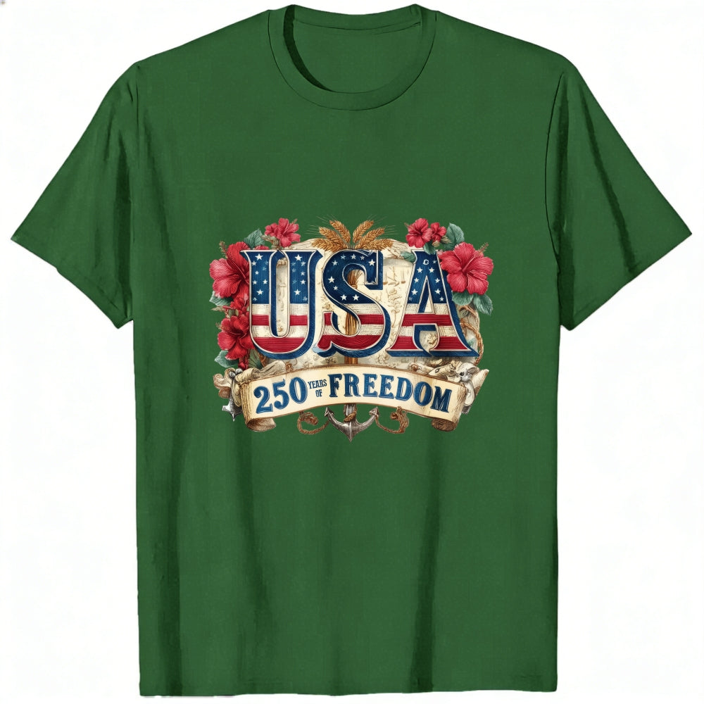 Patriotic American Flag Design Classic T-Shirt USA 250 Years Freedom