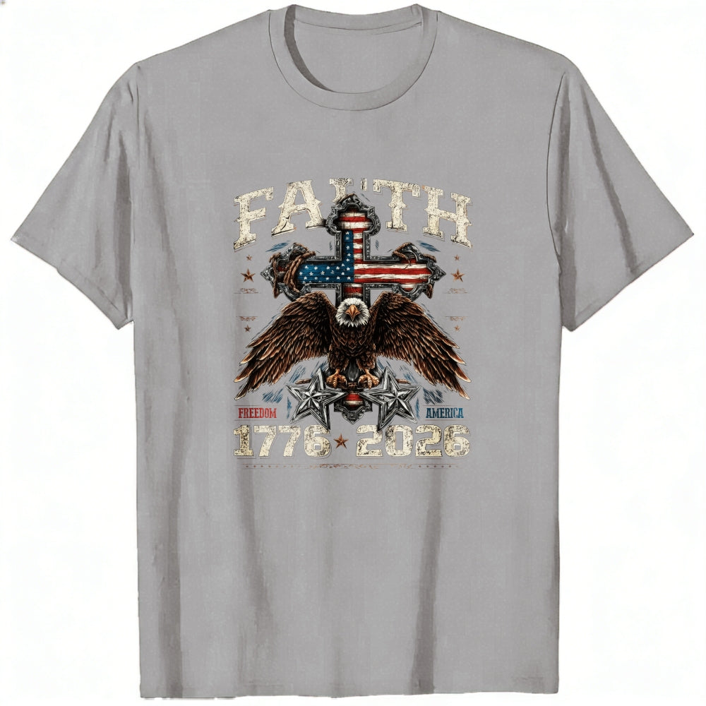 American Eagle Cross Faith Freedom Classic T-Shirt