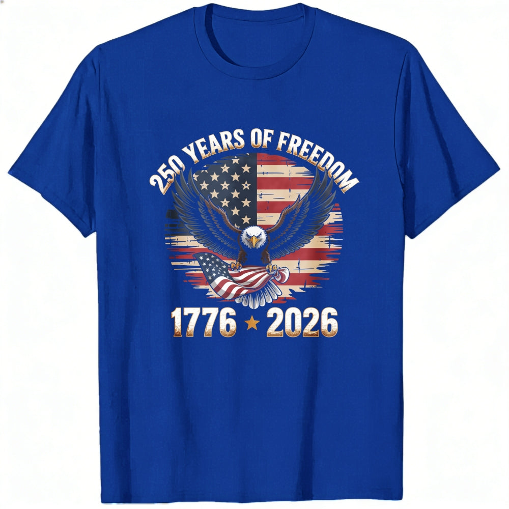 Patriotic Eagle American Flag 250 Years Of Freedom 1776 2026 Classic T-Shirt