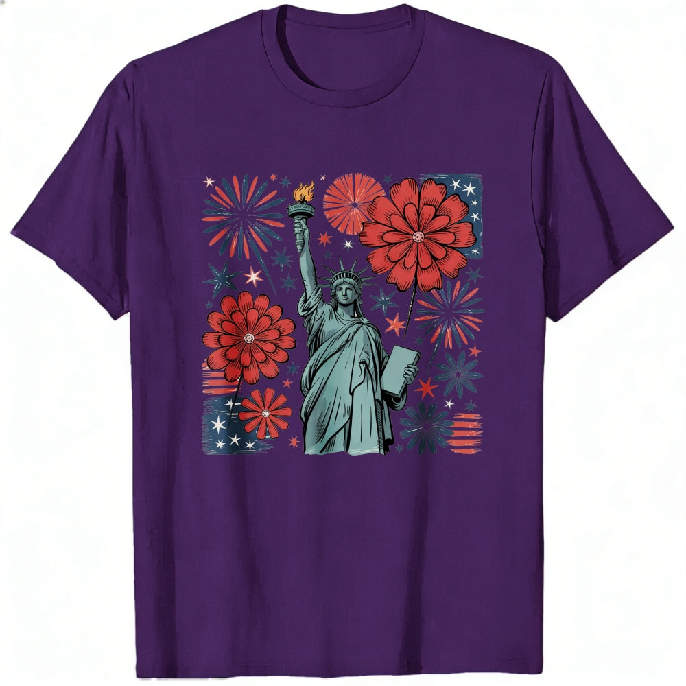 Patriotic American Flag Statue Of Liberty Classic T-Shirt