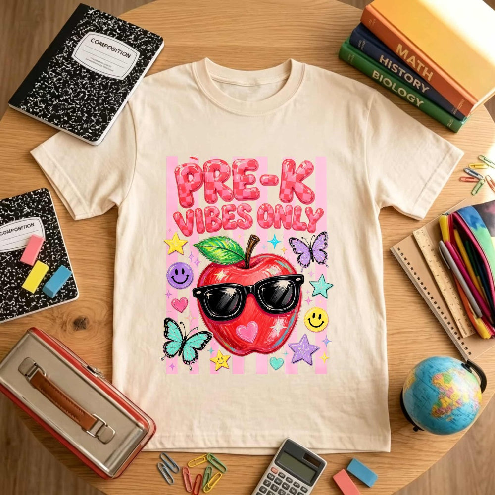 Cute Pre K Vibes Only Apple Sunglasses Classic T-Shirt