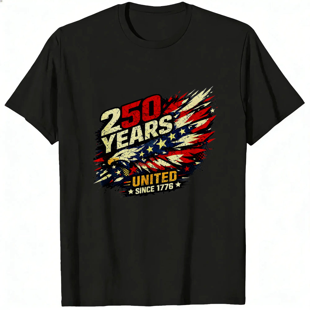 Patriotic American Flag Design Classic T-Shirt 250 Years United Since 1776