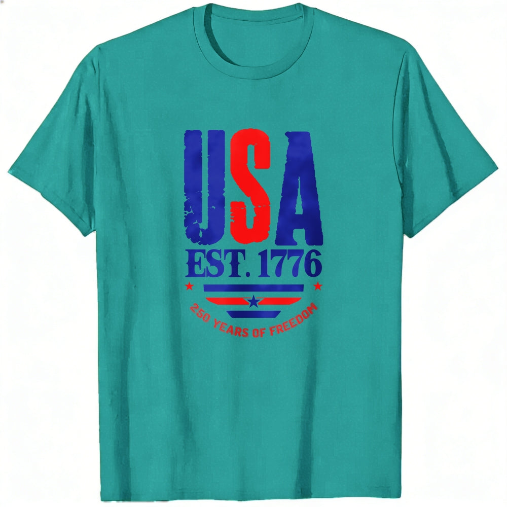 Patriotic Usa Flag Design Classic T-Shirt 250 Years Of Freedom