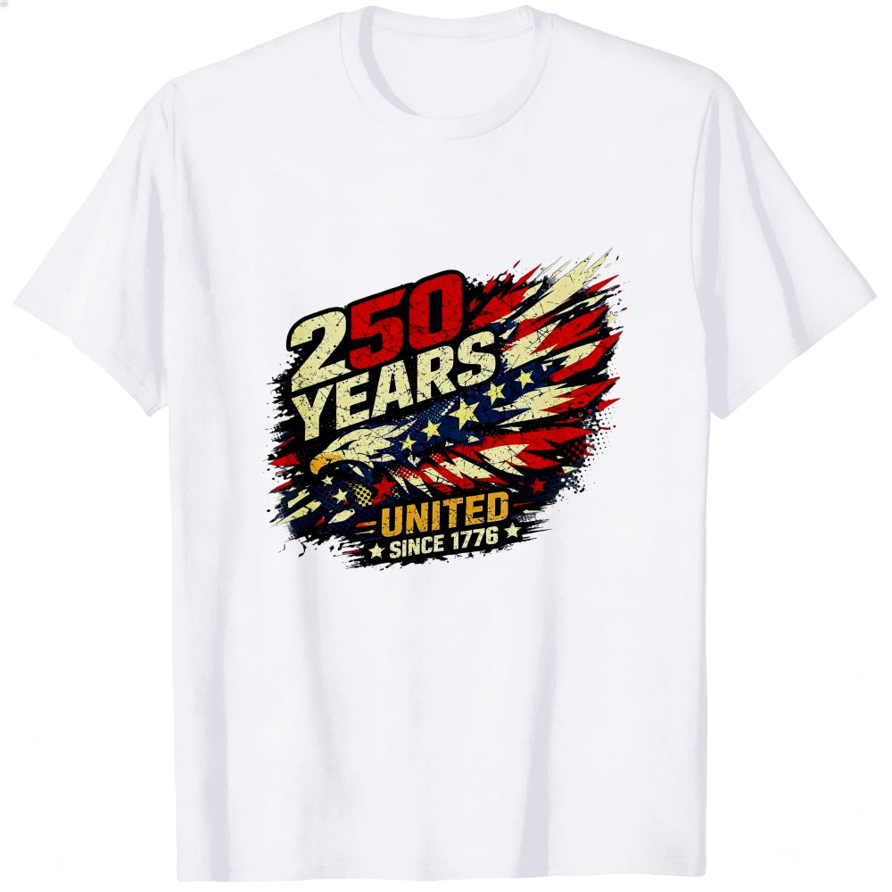 Patriotic American Flag Design Classic T-Shirt 250 Years United Since 1776